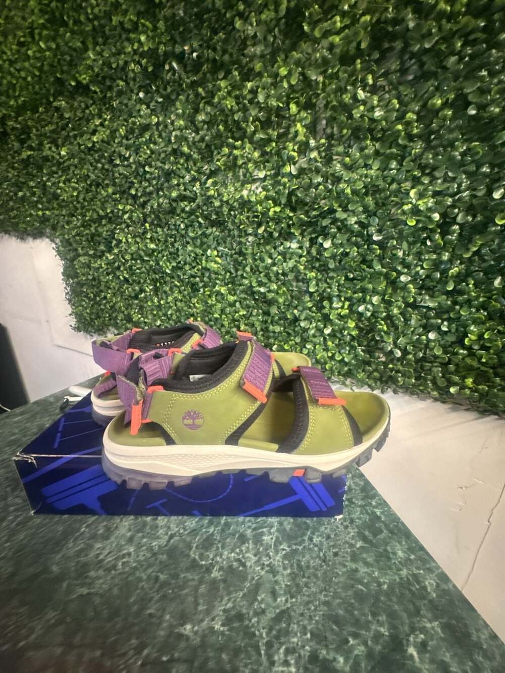 Timberland Garrison Trail Sandals Green Purple